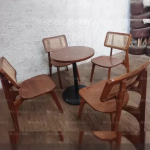 Kursi makan kubik rotan by Nusadjati