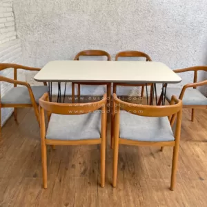 Set meja makan Hiroshima 6 Kursi by Nusadjati