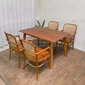Set meja makan rotan by Nusadjati