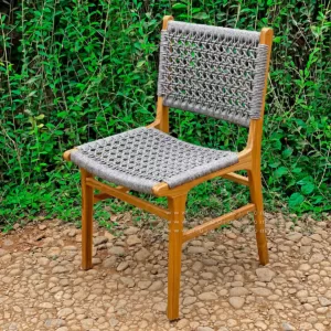 Rope Dinning Chair, Kursi jati anyaman tali rope