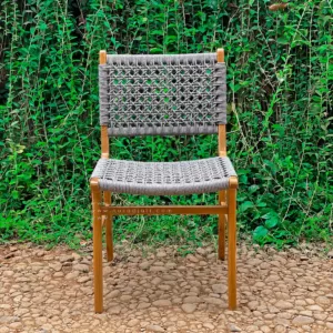 Rope Dinning Chair, Kursi jati anyaman tali rope