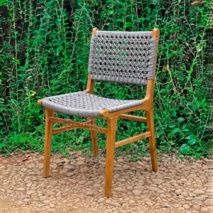 Rope Dinning Chair, Kursi jati anyaman tali rope
