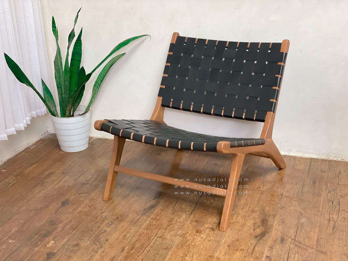 Sedan - Kursi Santai outdoor anyaman Kulit Sapi by Nusadjati