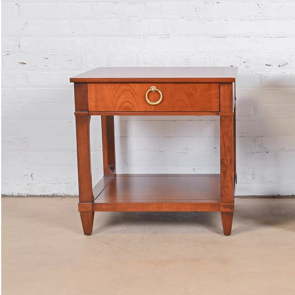 Meja-Nakas-Kayu-Jati-Satu-Laci-Eva-001 Eva - Meja Nakas Kayu Jati Dengan Satu Laci