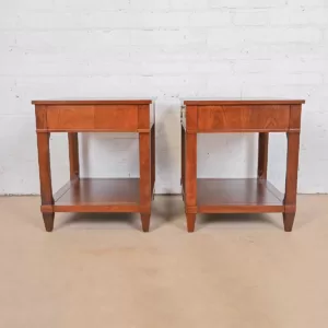 meja nakas kayu jati Eva - Meja Nakas Kayu Jati Dengan Satu Laci