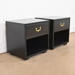 Nakas Meja Samping Minimalis Maya Hitam