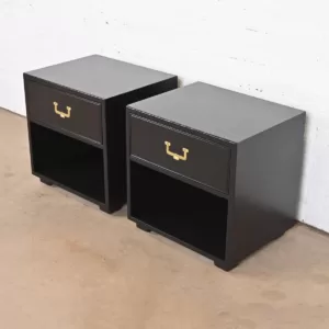 Nakas Meja Samping Minimalis Maya Hitam