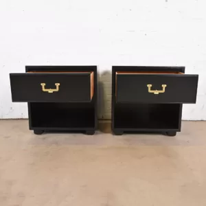 Nakas Meja Samping Minimalis Maya Hitam