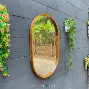 Dila - Cermin Gantung Desain Oval