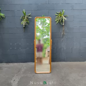 Mimi - Standing Mirror Minimalis kayu jati