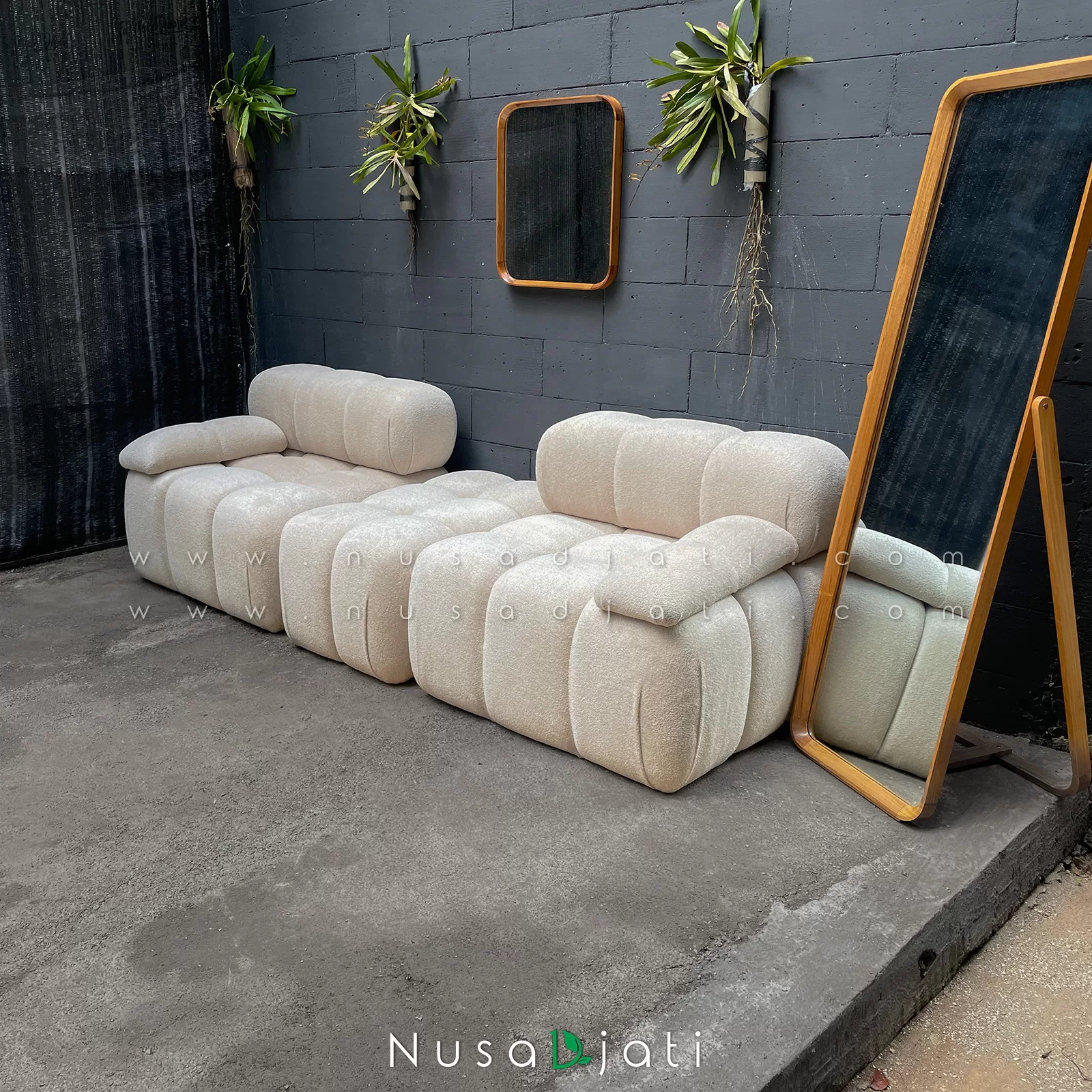 Sofa Boba 2 Seater Dengan Puk