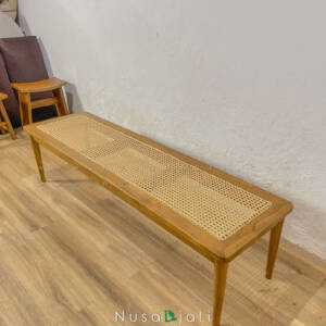 Bench Kayu Anyaman Rotan Stool Bench Kayu Anyaman Rotan 004 By Nusadjati