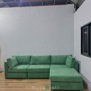 Sofa Minimalis Sudut Rivoli Hijau