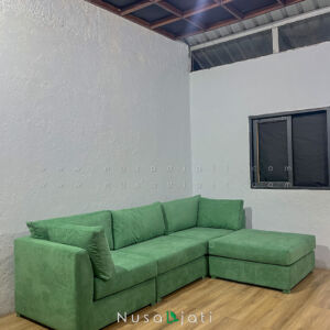 Sofa Minimalis Sudut Rivoli Hijau