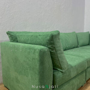 Sofa Minimalis Sudut Rivoli Hijau