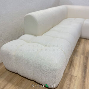 Sofa Minimalis Bouncle Snow White