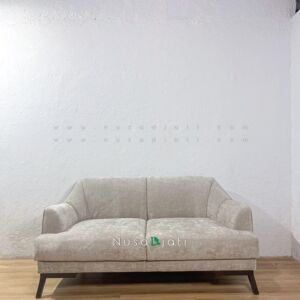 Sofa Scandinavian Grey Retro 2 Seater