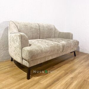Sofa Scandinavian Grey Retro 2 Seater