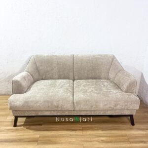 Sofa Scandinavian Grey Retro 2 Seater