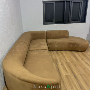 Large Sofa Curved Freya