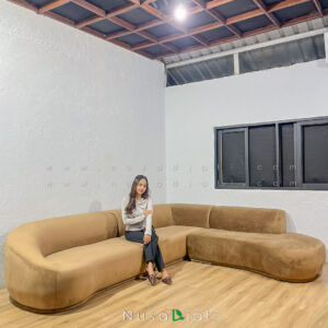 Large Sofa Curved Freya
