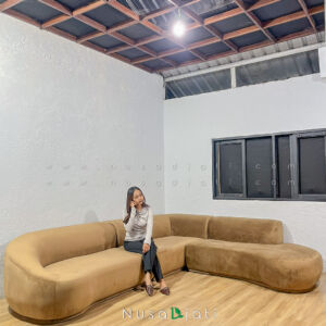 Large Sofa Curved Freya