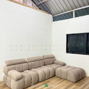 Sofa Boba Recliner Letter L Kain Bulu