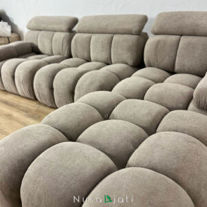 Sofa Boba Recliner Letter L Kain Bulu