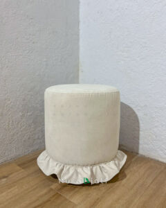 Stool Pouffe Ruffle Bria
